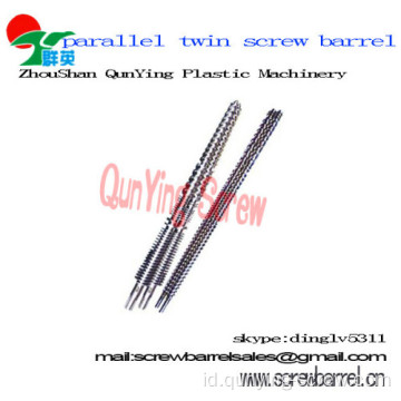 Twin Screw paralel barel untuk Extruder atau Mesin Injection